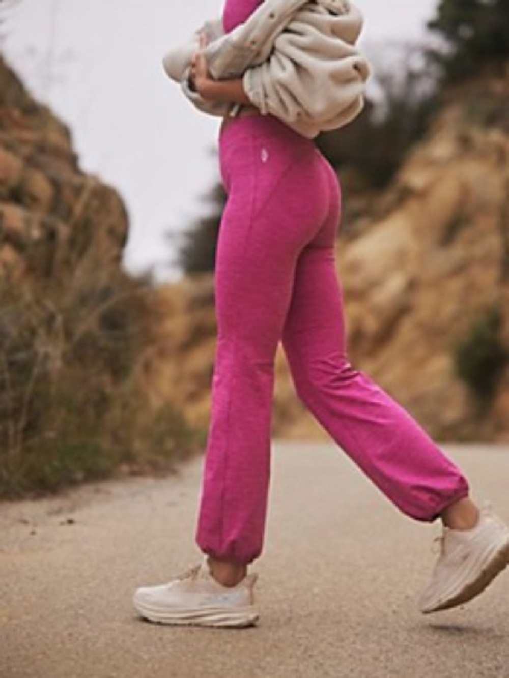 NWT XL Free People Let’s Bounce Heathered Pants in berry